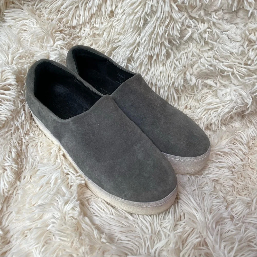 Opening Ceremony Cici Slip On Platform Sneaker suede gray size 40